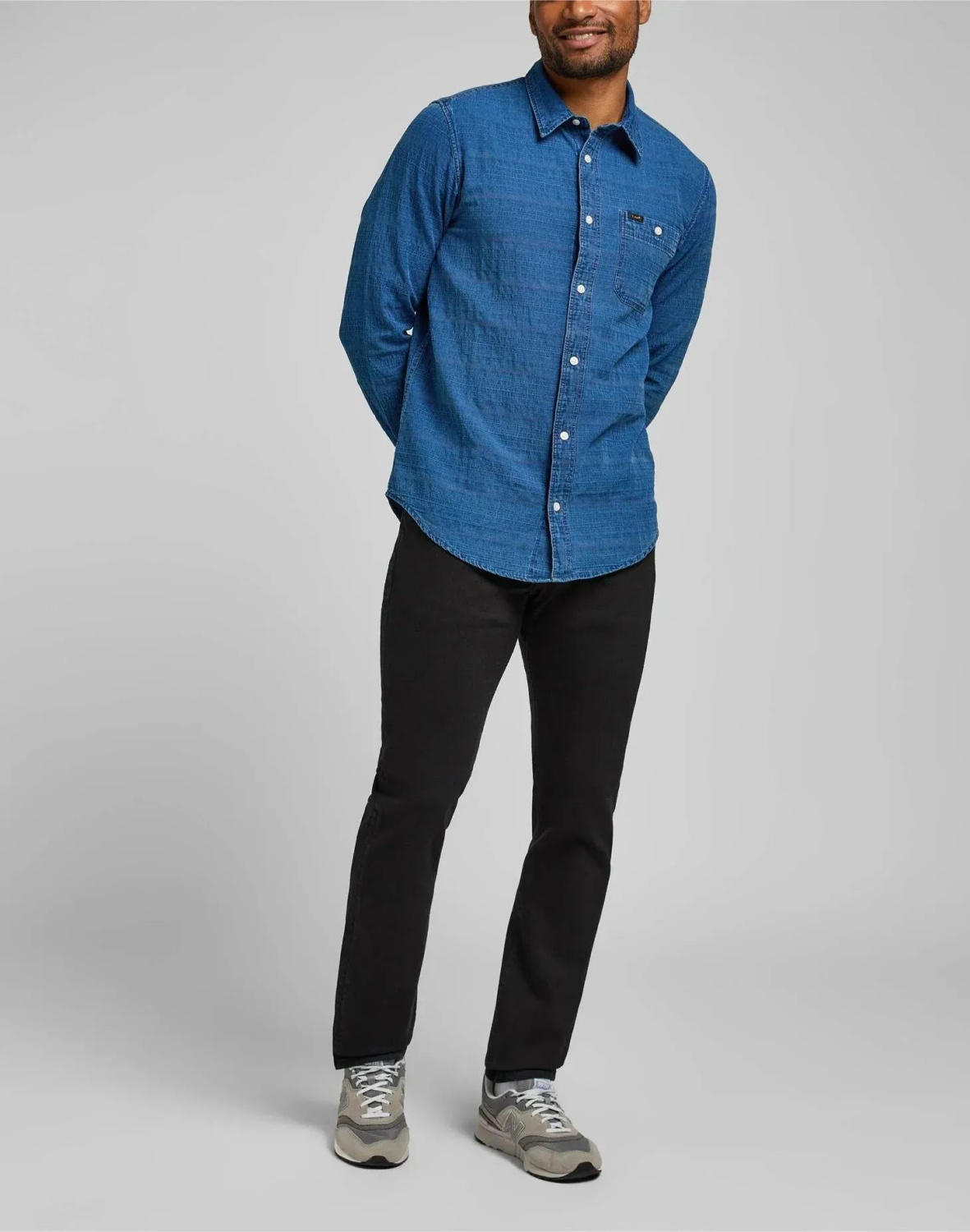 Мужские джинсы Lee SLIM FIT MVP черные. Р-р 33/34