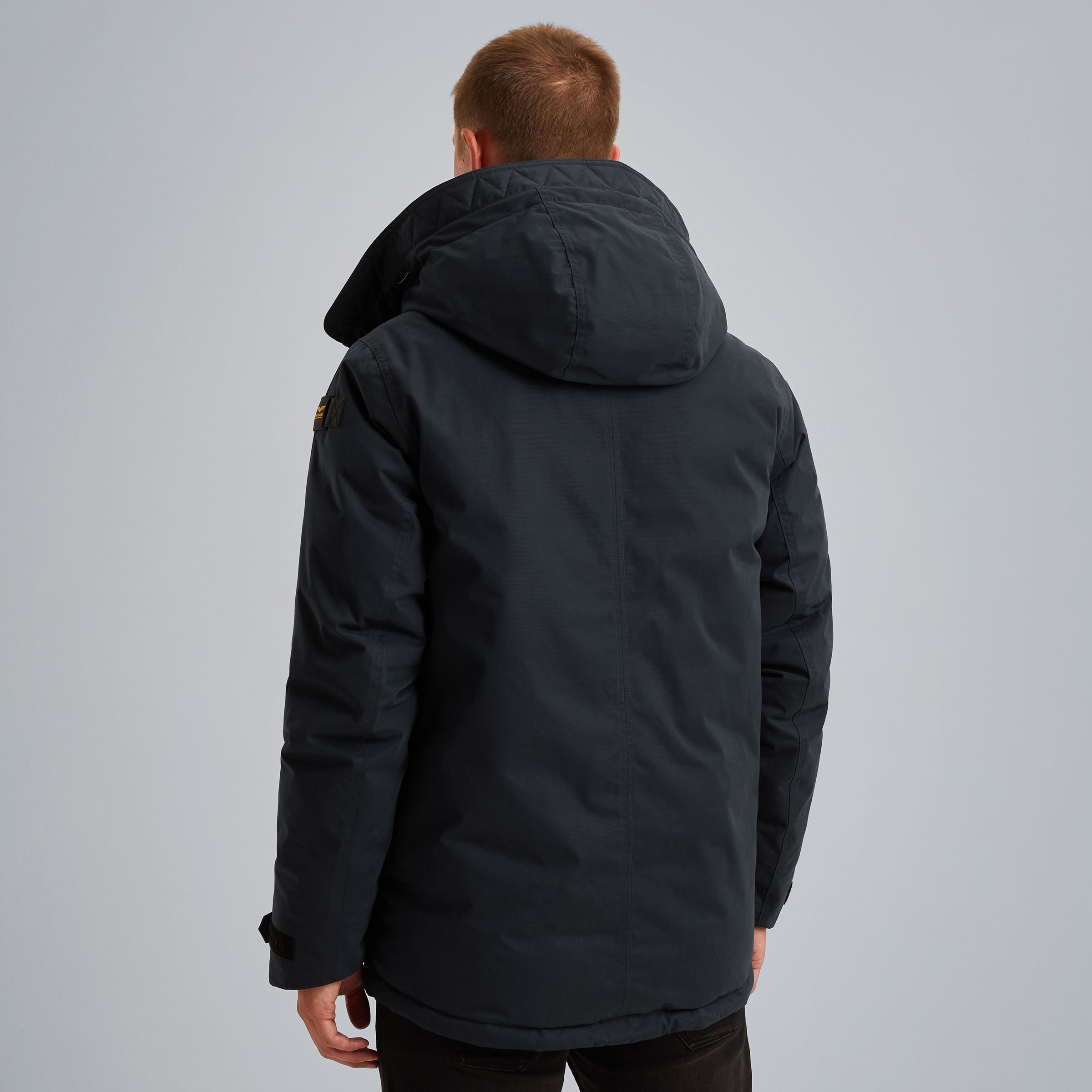 Парка PME Legend Tupular parka темно-синяя артикул PJA2509137-5281