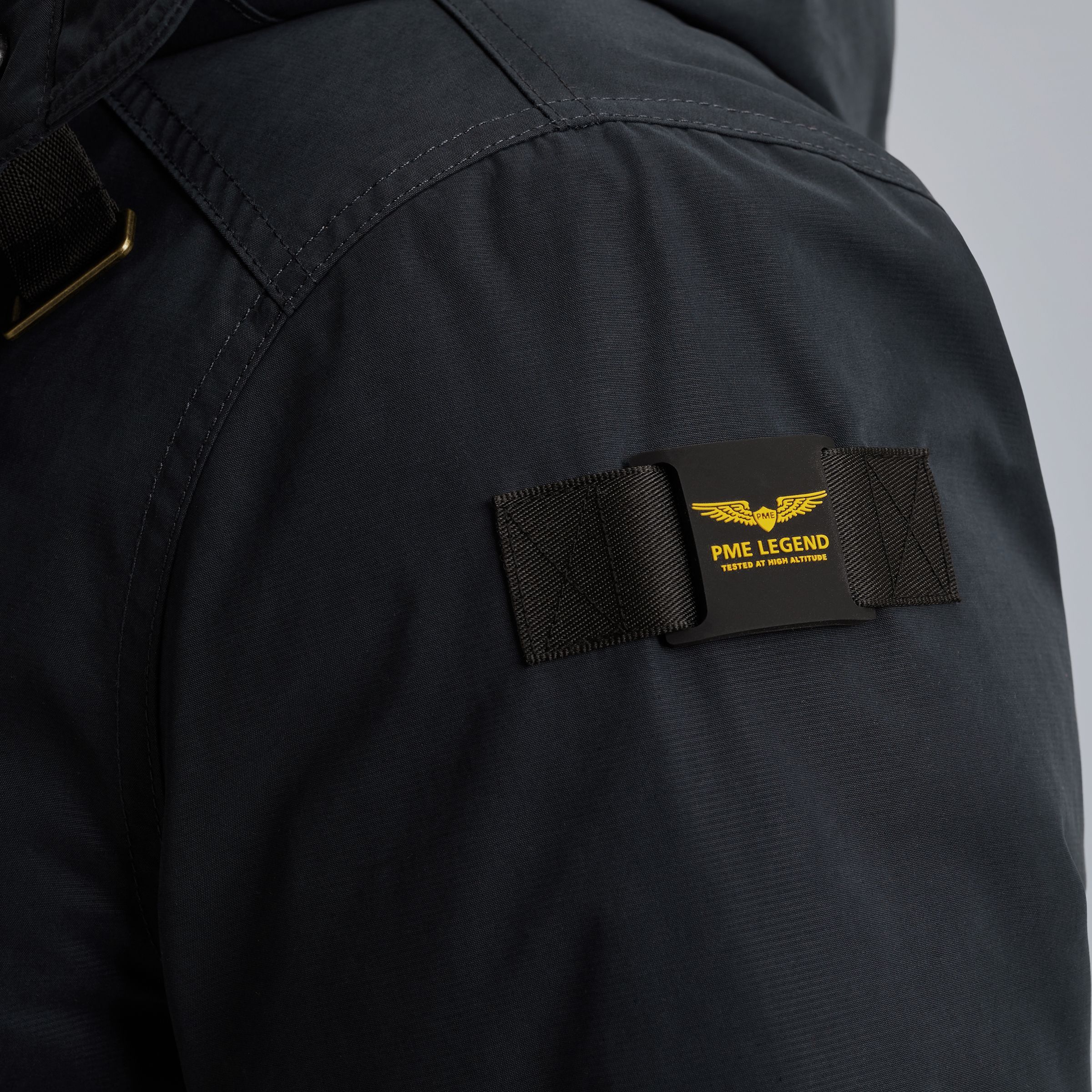 Парка PME Legend Tupular parka темно-синяя артикул PJA2509137-5281