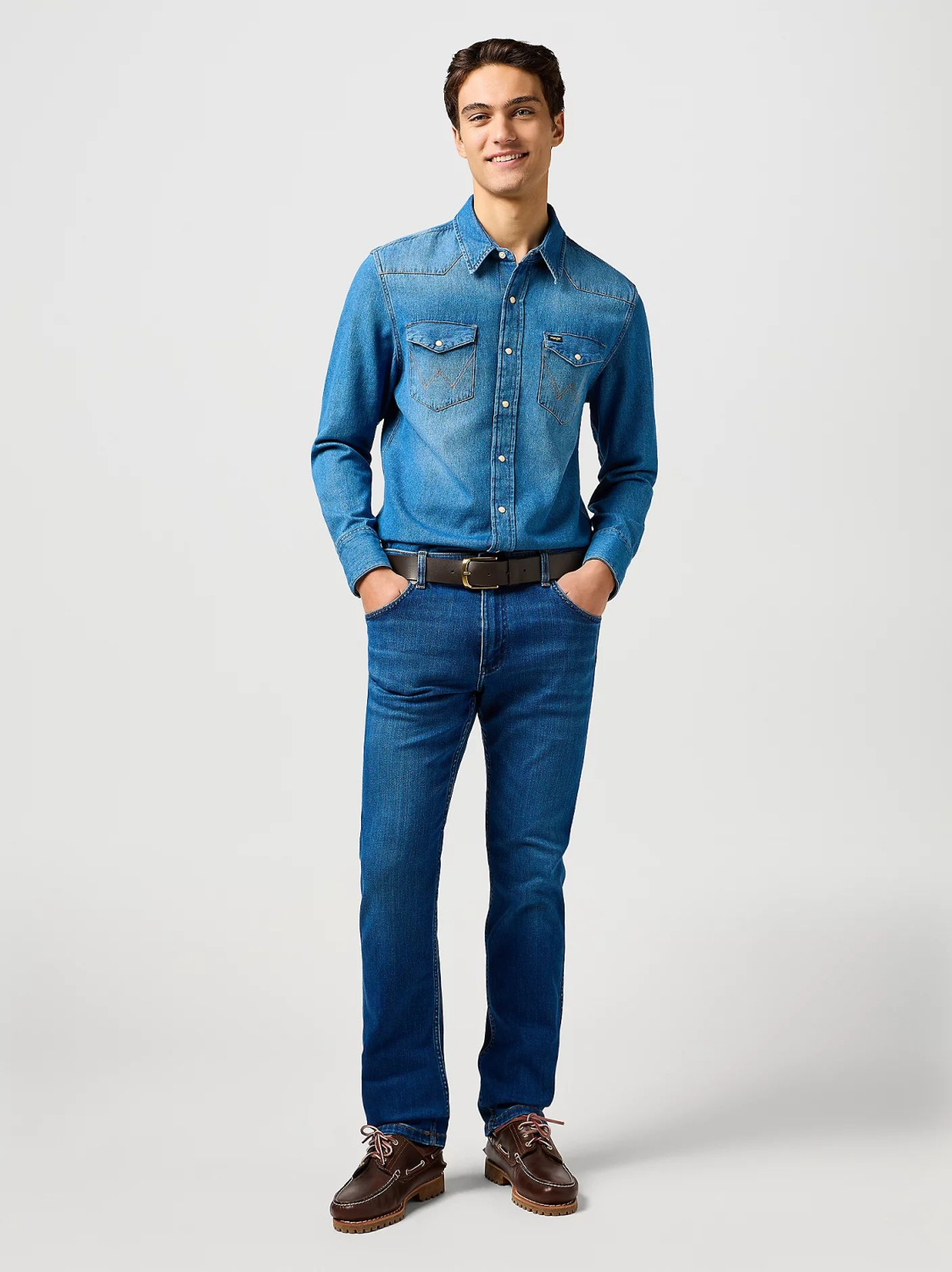 Мужские джинсы Wrangler Greensboro синие. Р-р 31/30