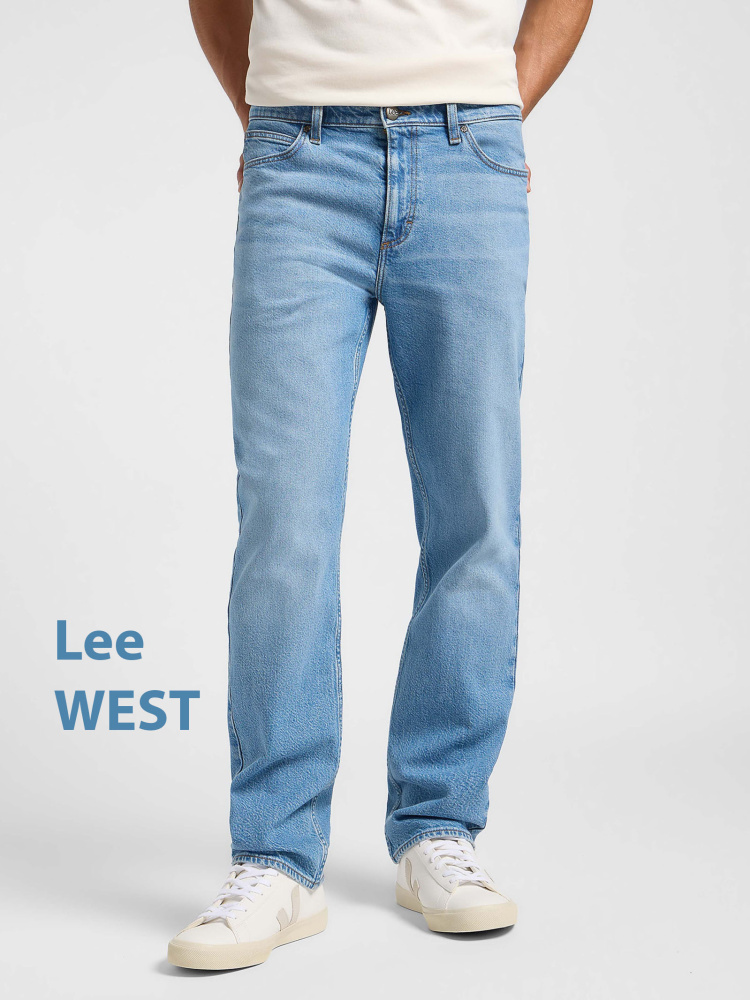 Мужские джинсы Lee WEST голубые. Р-р 31/32