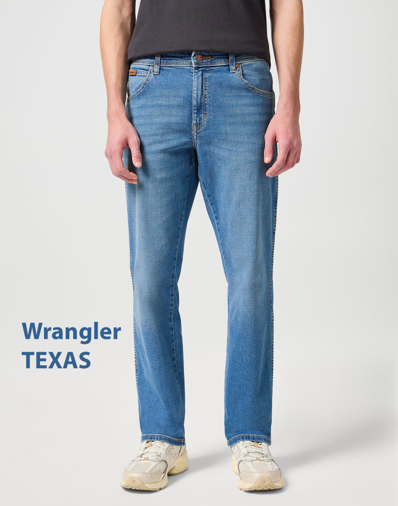 Мужские джинсы Wrangler TEXAS голубые. Р-р 33/34