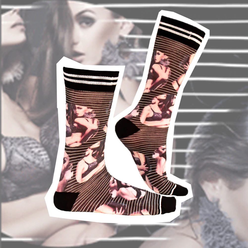 Носки с принтом Sock my lingerie girls. Р-р 39-42