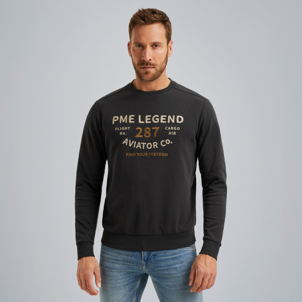 Мужской свитшот PME Legend темно-коричневый. Р-р S