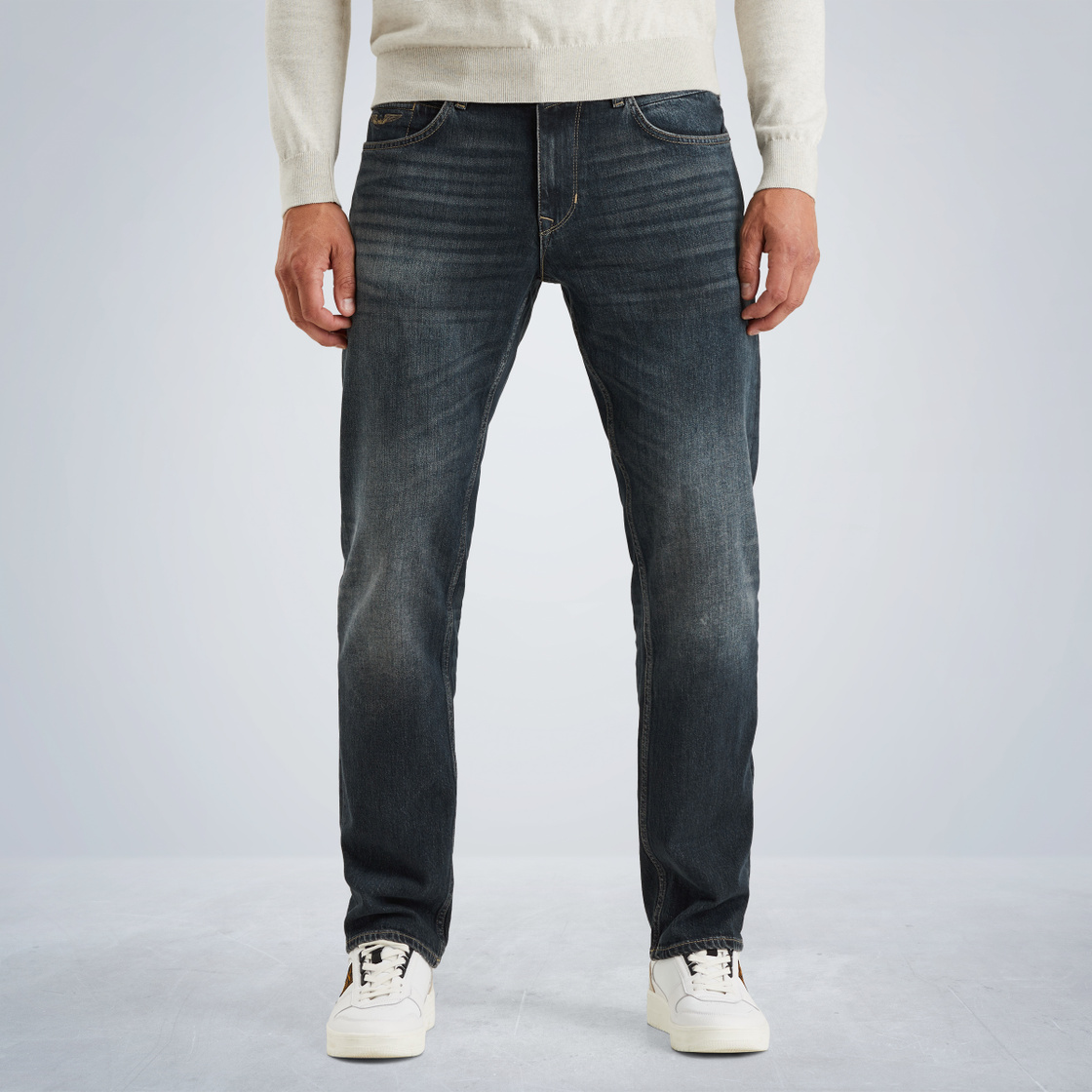 Мужские джинсы PME Legend wingload c потертостями серые. Р-р 32/32