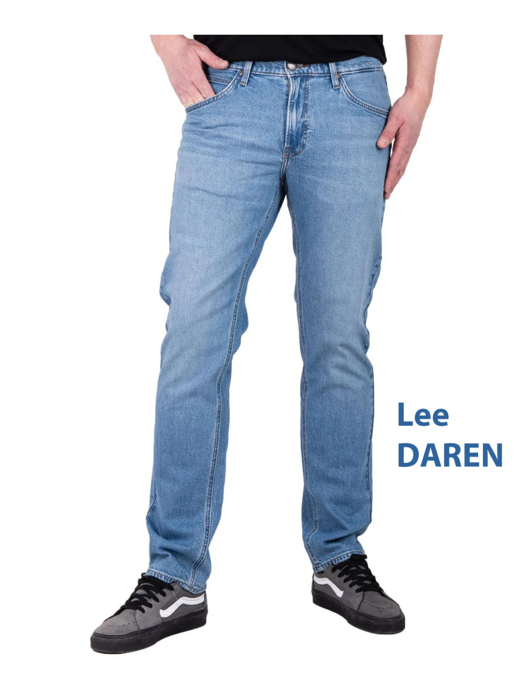 Мужские джинсы Lee Daren ZIP FLY голубые. Р-р 33/34