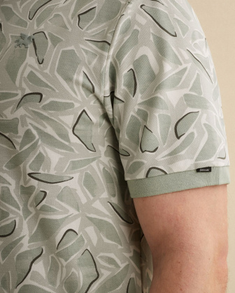 Рубашка-поло Vanguard с нашивкой и принтом серая артикул VPSS2605881-9089