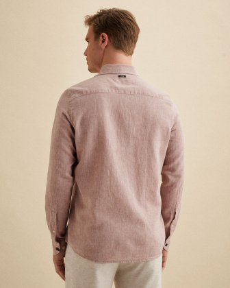 Рубашка Vanguard в льняной смеси розовая артикул VSI2604259-8202