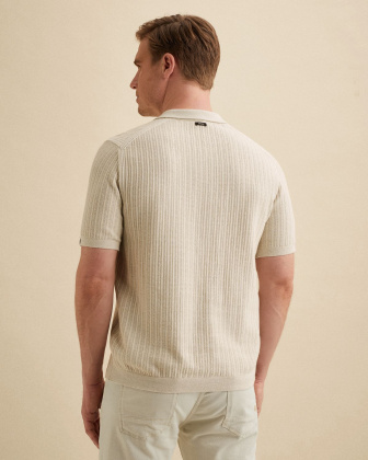 Футболка-поло Vanguard хлопково-льняная коричневая артикул VPSS2604860-8265