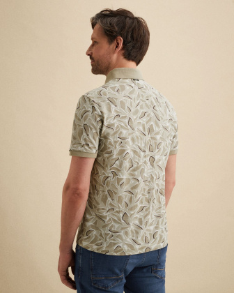 Рубашка-поло Vanguard с нашивкой и принтом коричневая артикул VPSS2605881-8265