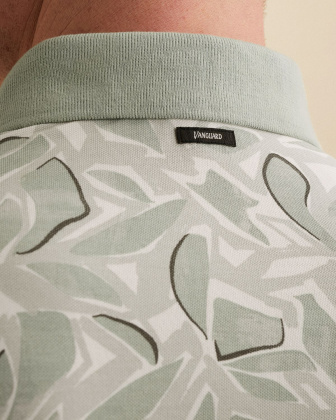 Рубашка-поло Vanguard с нашивкой и принтом серая артикул VPSS2605881-9089