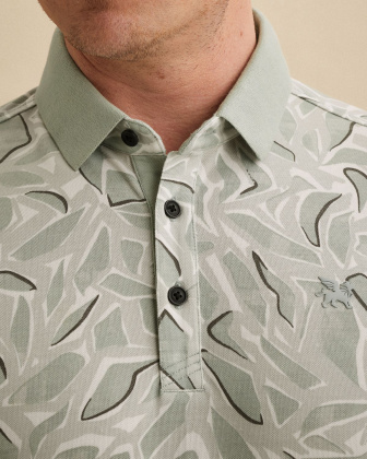 Рубашка-поло Vanguard с нашивкой и принтом серая артикул VPSS2605881-9089