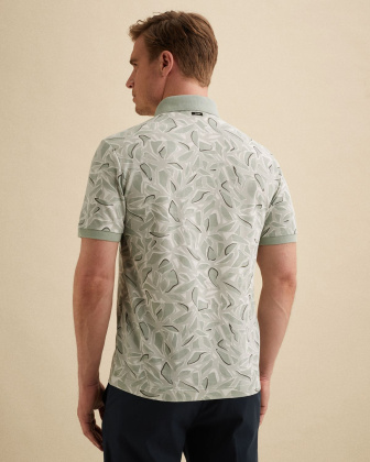 Рубашка-поло Vanguard с нашивкой и принтом серая артикул VPSS2605881-9089