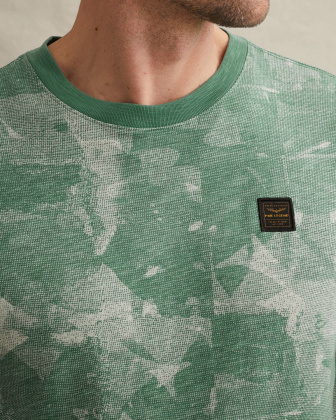 Футболка PME Legend с крупным принтом зелёная артикул PTSS2604590-6168