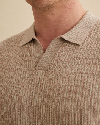 Футболка-поло Vanguard хлопково-льняная розовая артикул VPSS2604860-8202