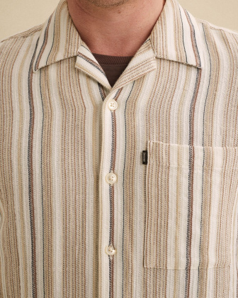 Рубашка Vanguard с короткими рукавами коричневая артикул VSIS2604262-8265