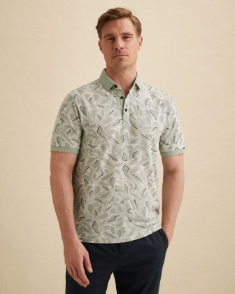 Рубашка-поло Vanguard с нашивкой и принтом серая