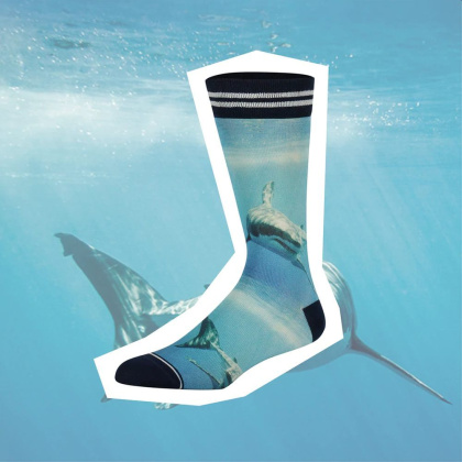 Носки с принтом Sock my shark