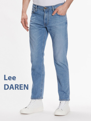 Мужские джинсы Lee Daren ZIP FLY голубые