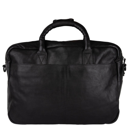 Сумка PRESLY&SUN CLARK для ноутбука и бумаг из бычьей кожи, чёрная