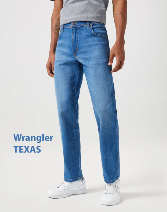 Мужские джинсы Wrangler TEXAS ярко-голубые